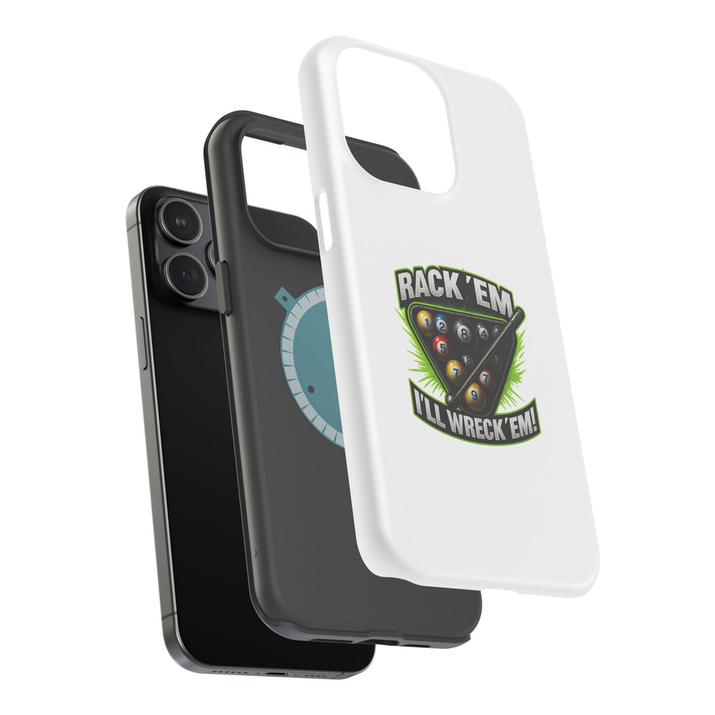 Magnetic Phone Case - Rack 'Em, I'll Wreck 'Em | Cool Custom Impact-Resistant Cases for Gamers & Pool Lovers, Perfect Gift for [...]