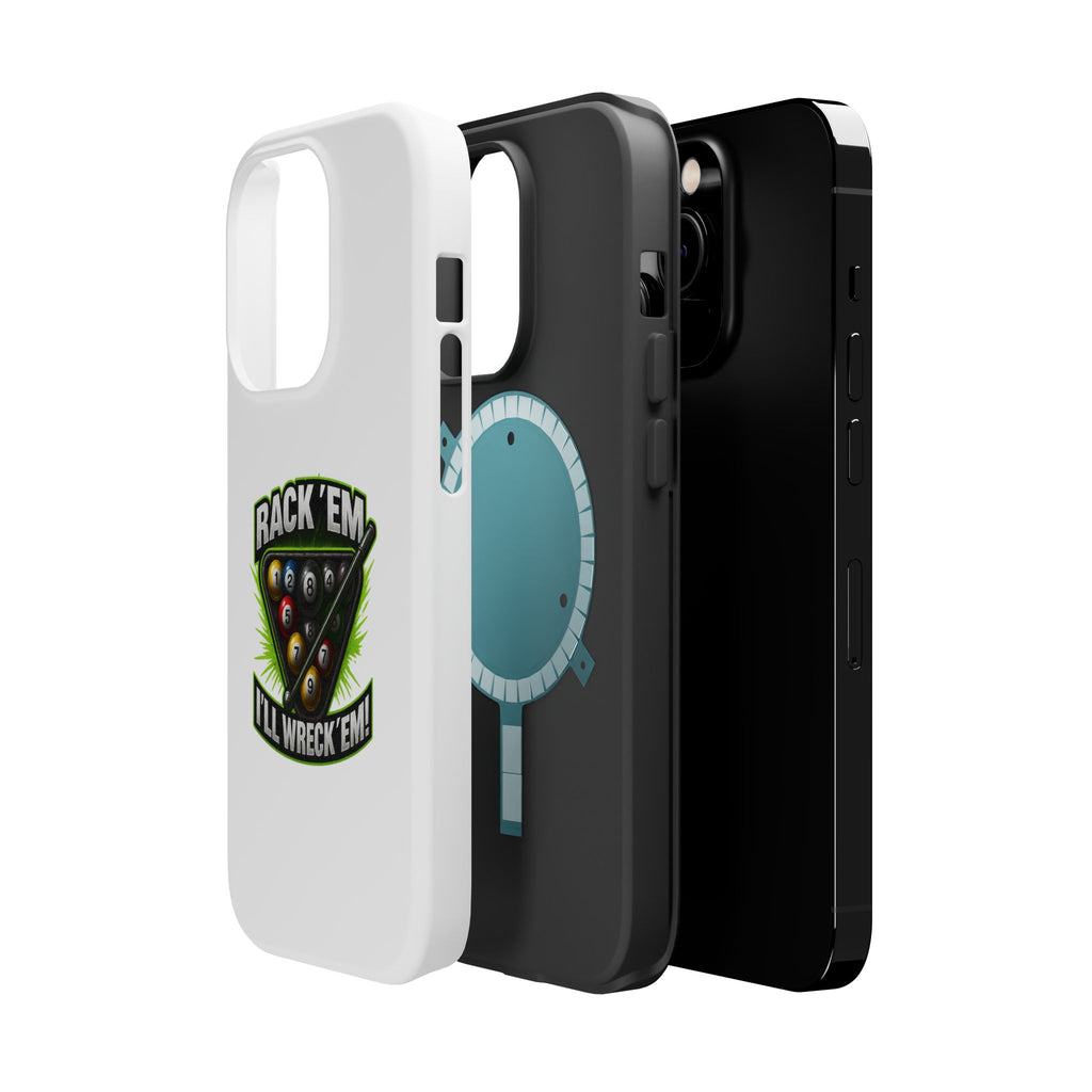 Magnetic Phone Case - Rack 'Em, I'll Wreck 'Em | Cool Custom Impact-Resistant Cases for Gamers & Pool Lovers, Perfect Gift for [...]