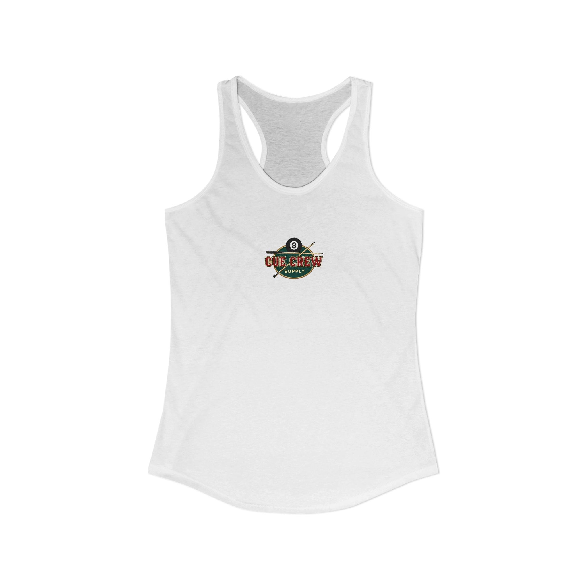 Rack 'Em Up Buttercup Women's Racerback Tank Top | Vintage Pool Hall Billiards Graphic Tank | Cue Crew Supply
