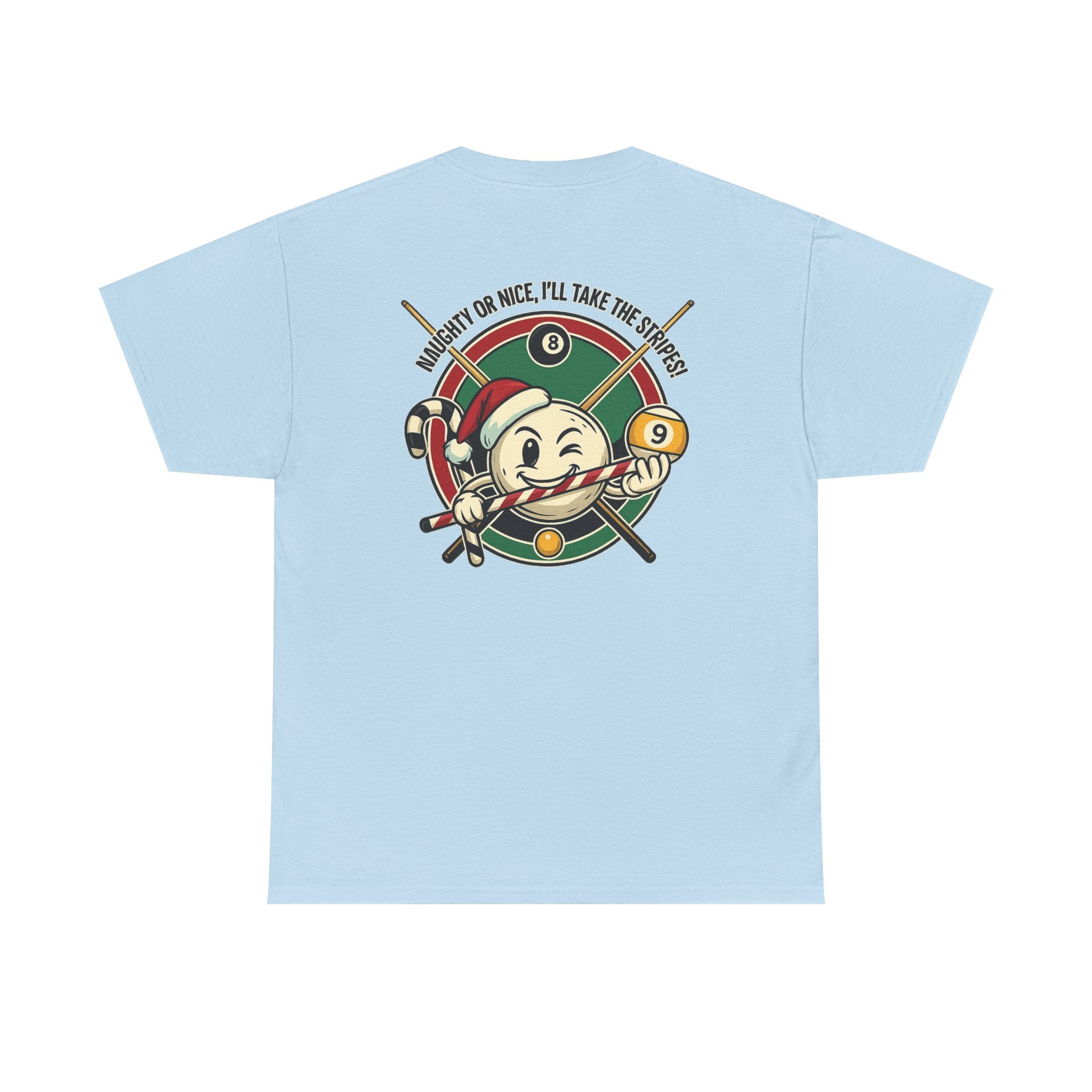 Naughty Or Nice, I'll Take The Stripes Gildan Billiards Tee