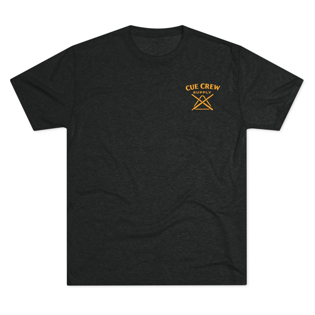 Leftovers Flaming 8-Ball Shield Next Level Tri-Blend Tee