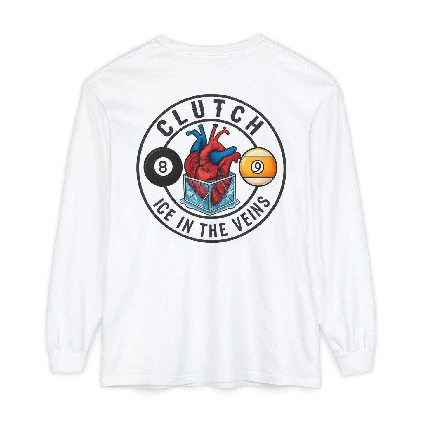 Clutch Ice in the Veins V2 Comfort Colors Long Sleeve Tee
