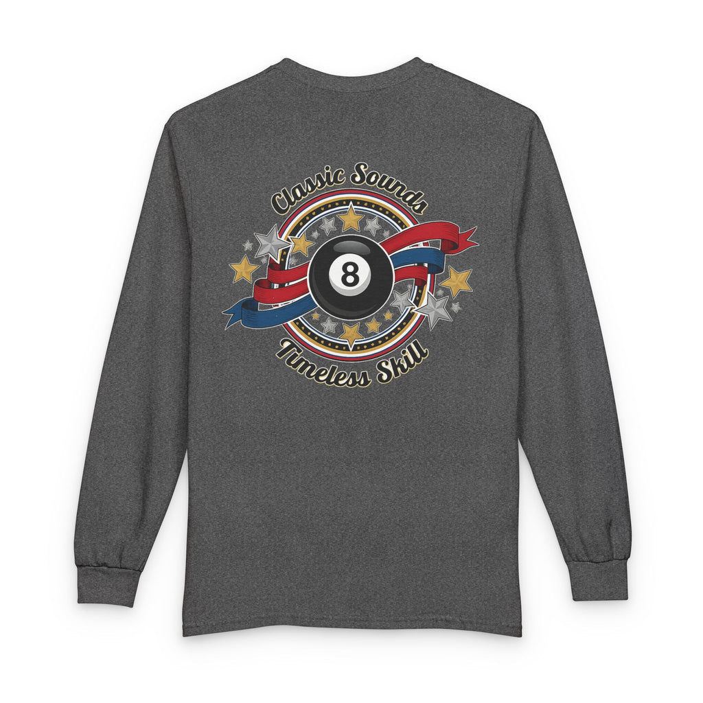 8-Ball Classic Sounds Billiards Gildan Long Sleeve Tee