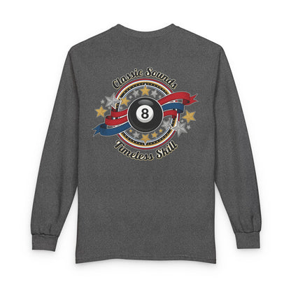 8-Ball Classic Sounds Billiards Gildan Long Sleeve Tee
