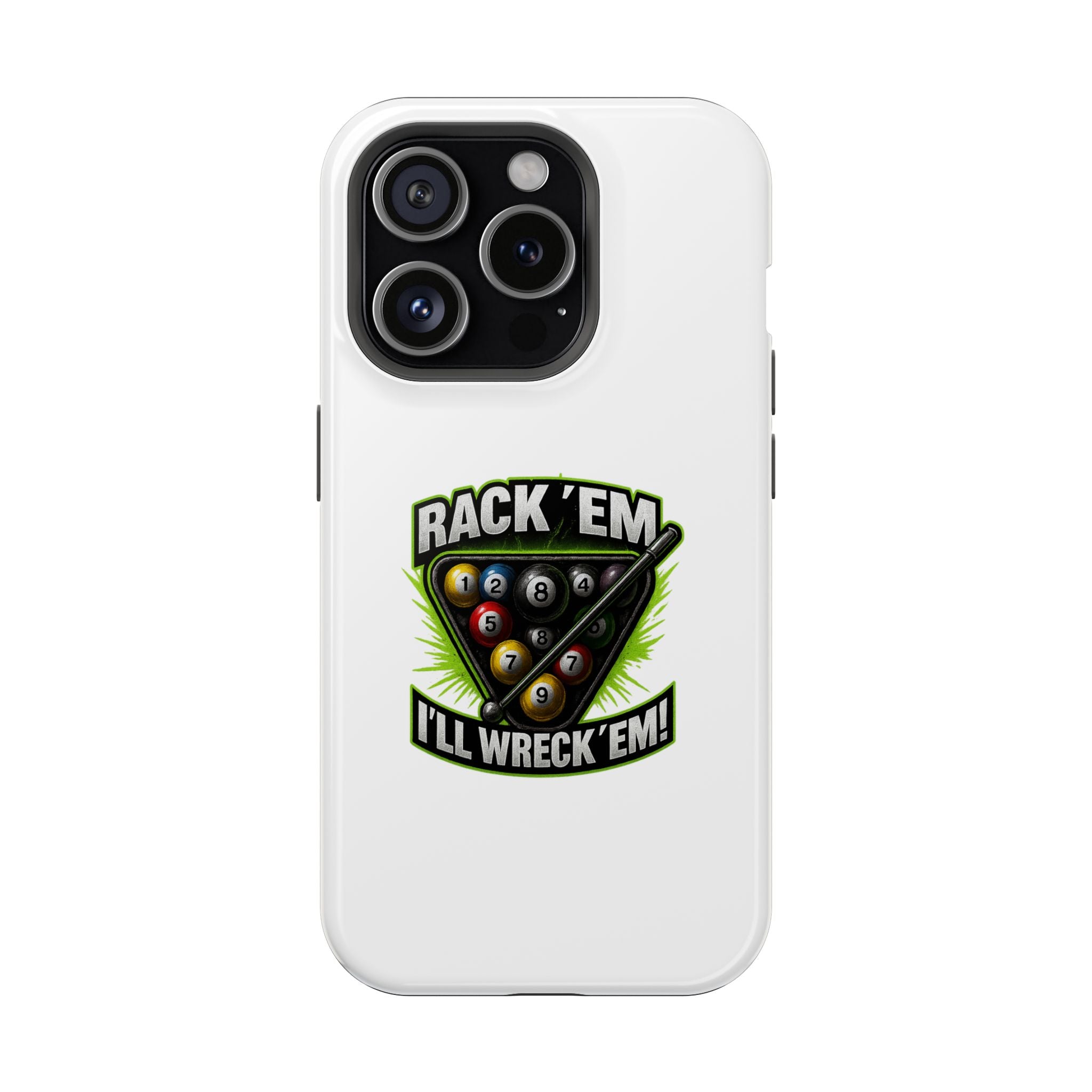 Magnetic Phone Case - Rack 'Em, I'll Wreck 'Em | Cool Custom Impact-Resistant Cases for Gamers & Pool Lovers, Perfect Gift for [...]