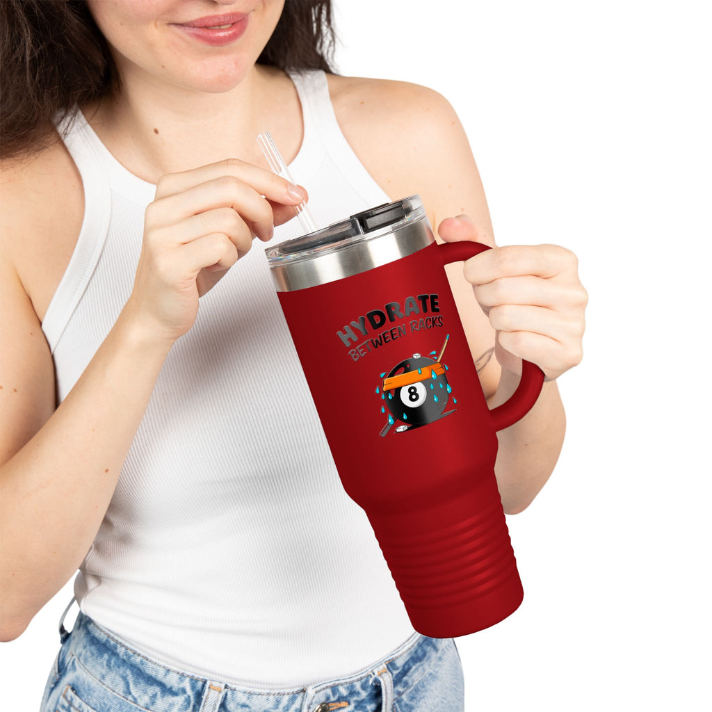 Hydrate Between Racks Billiards 40oz Insulated Travel Mug