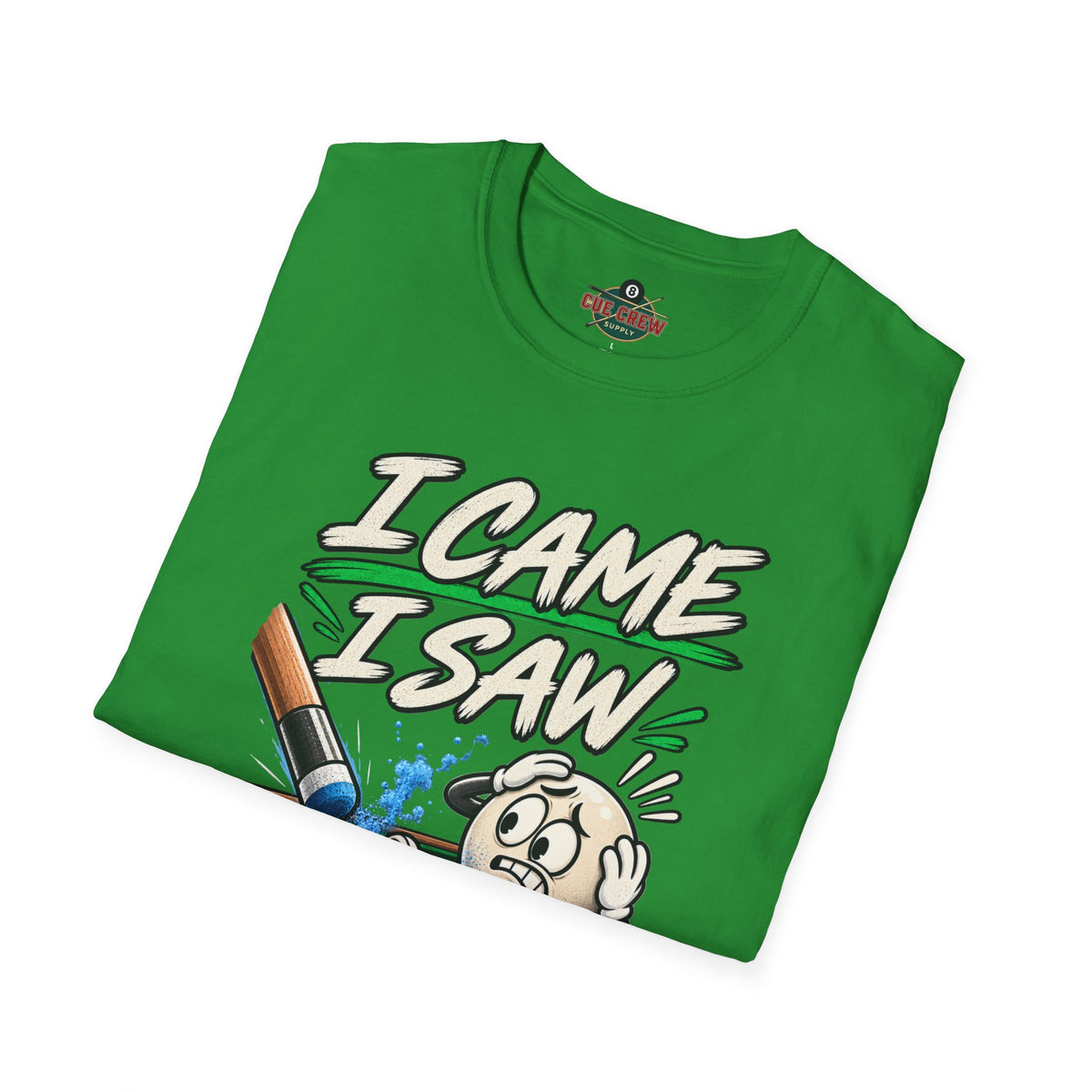 I Came I Saw I Miscue’d – Funny Billiards T-Shirt – Pool Player Tee