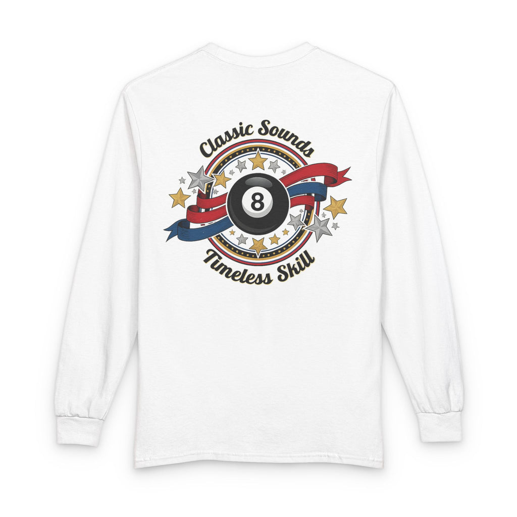 8-Ball Classic Sounds Billiards Gildan Long Sleeve Tee