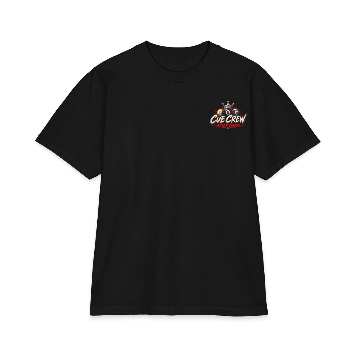 It Ain’t Luck, It’s Table Time – Cue Crew After Dark Billiards T-Shirt