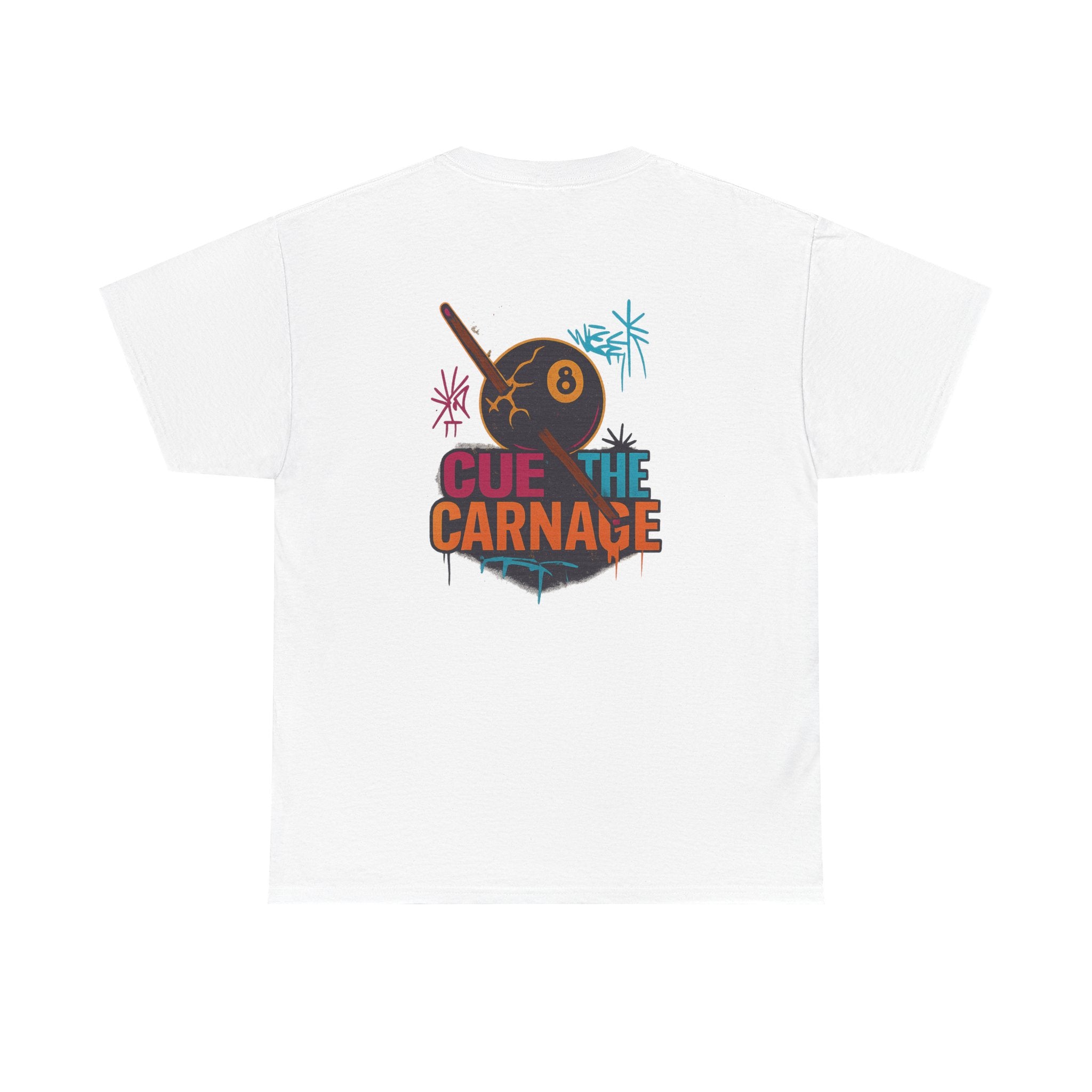 Cue the Carnage Billiards Tee