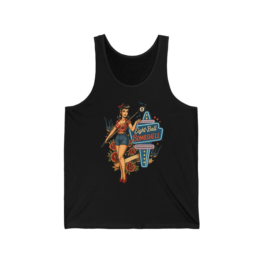 Eight-Ball Bombshell Pinup Tank Top Bella Canvas