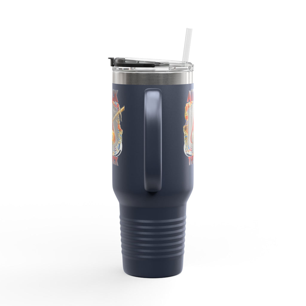 Attack the Rack 40oz Insulated Travel Mug — Pool Cue Billiards Tumbler