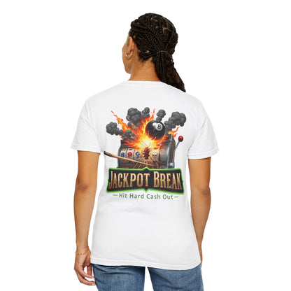 Jackpot Break Hit Hard Cash Out Casino Billiards Comfort Colors Tee