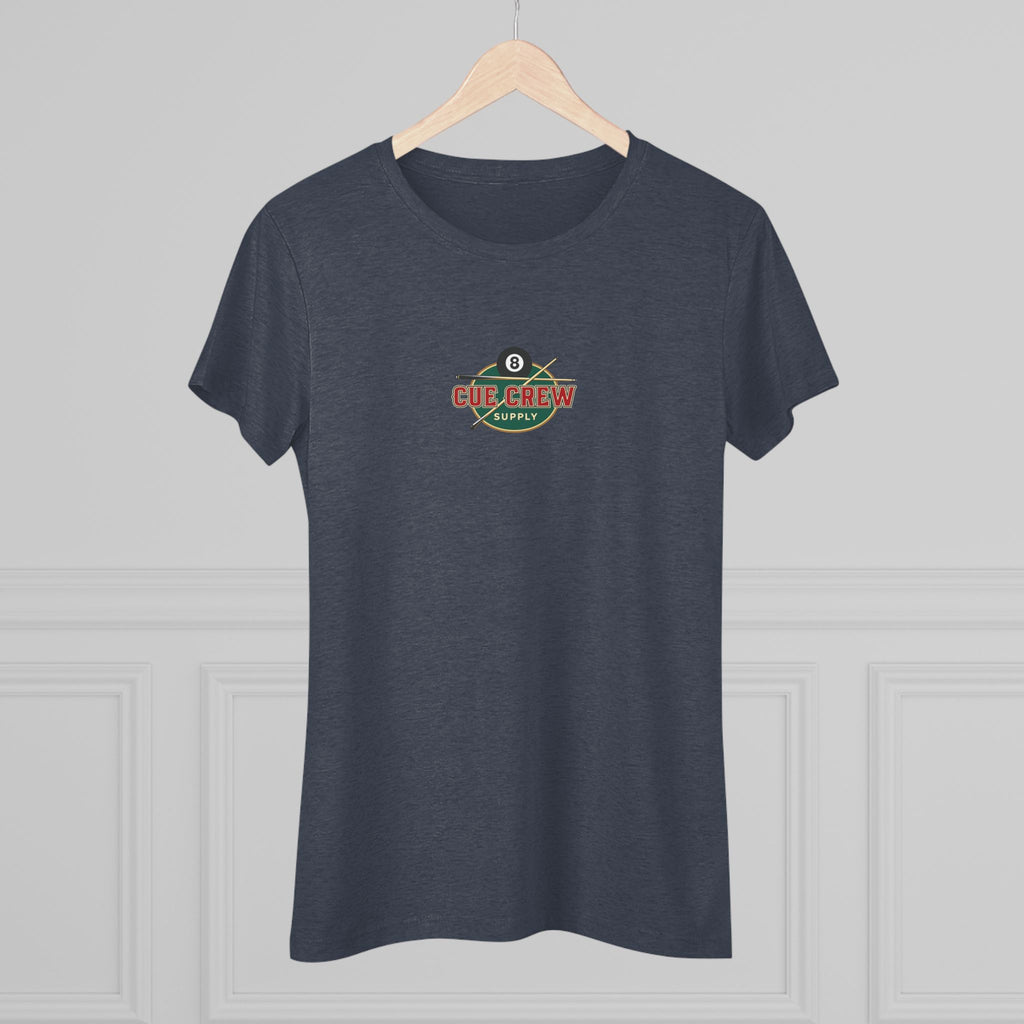 Pool Chick Means Business Ladies Billiards Next Level Tri-Blend Tee