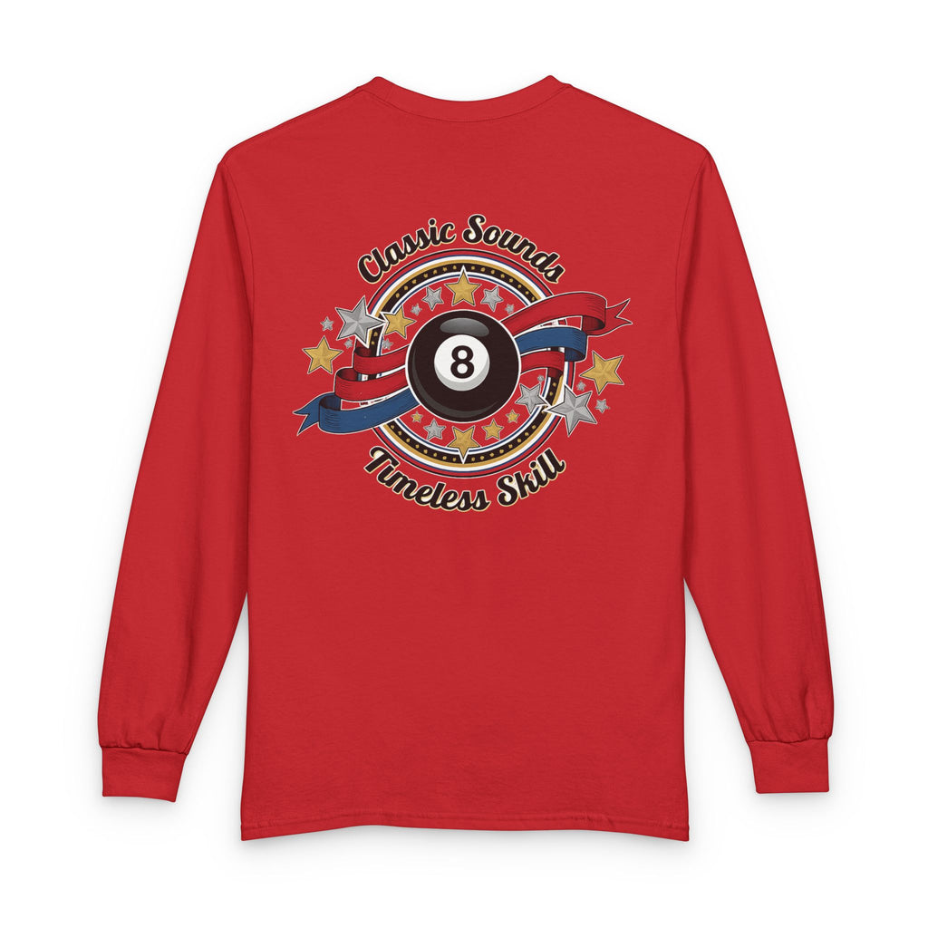 8-Ball Classic Sounds Billiards Gildan Long Sleeve Tee