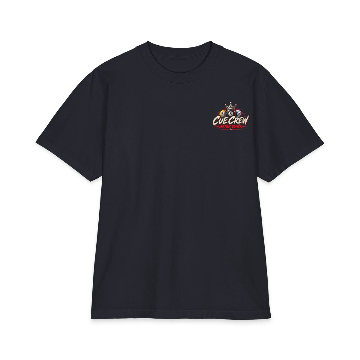 It Ain’t Luck, It’s Table Time – Cue Crew After Dark Billiards T-Shirt