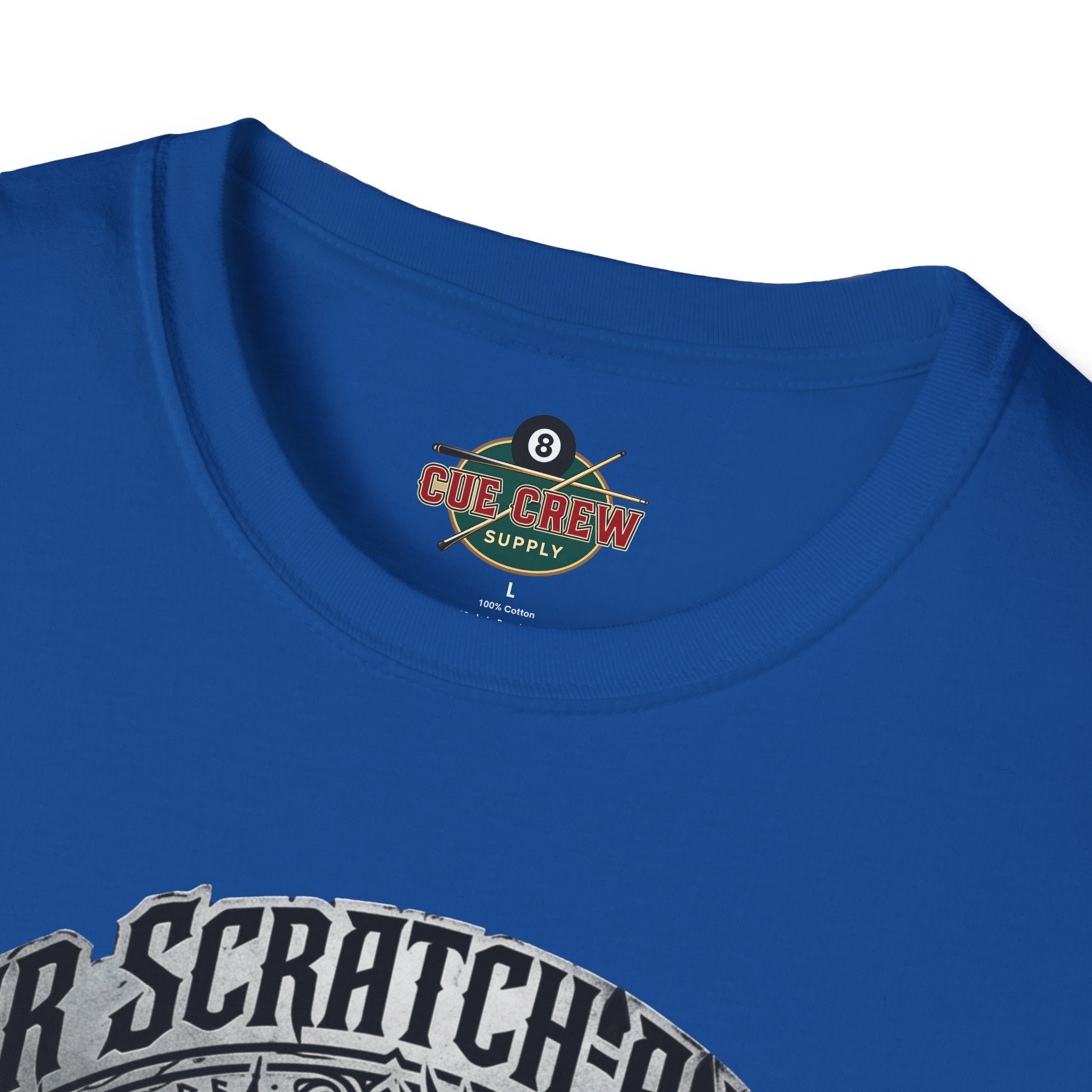 Sir Scratch-A-Lot Funny Billiards T-Shirt | Medieval Pool Knight Graphic | Front Only Print Unisex Tee