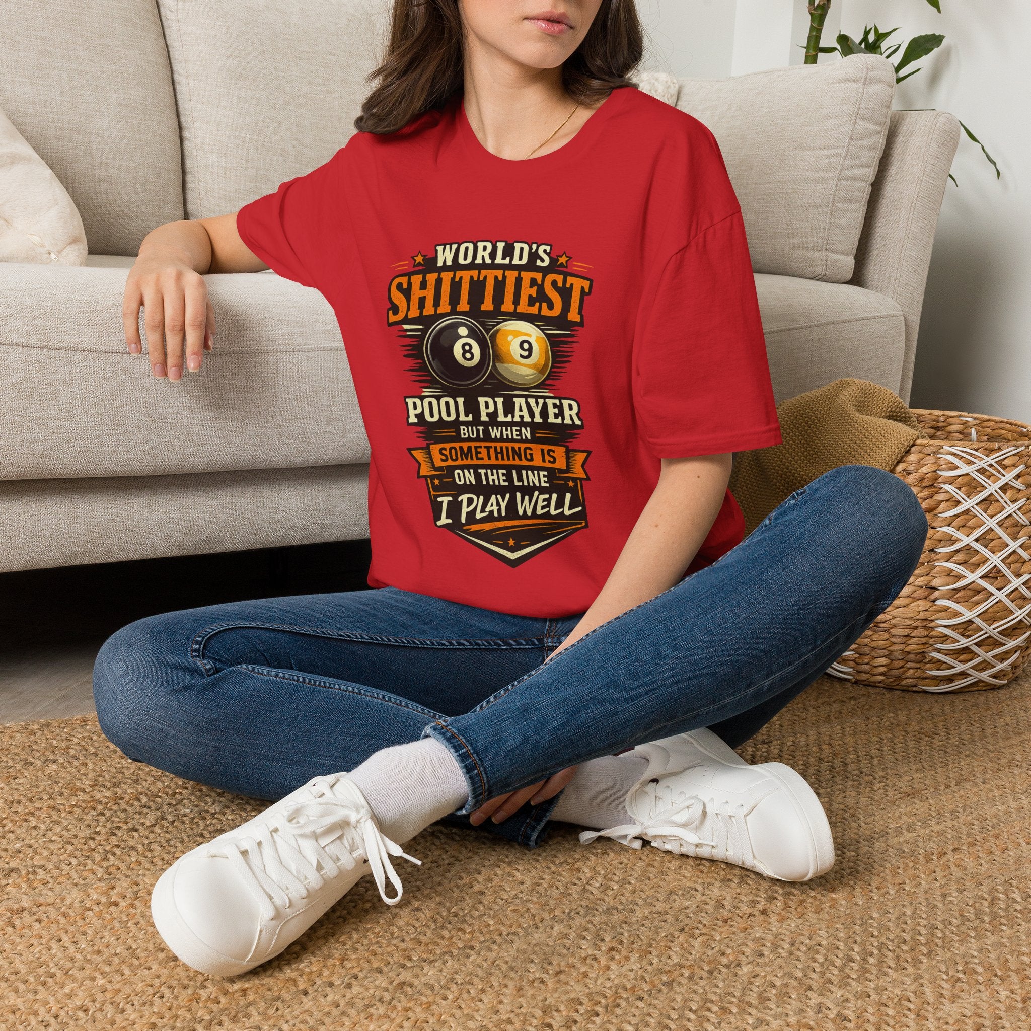 World’s Shittiest Pool Player Funny Billiards T-Shirt