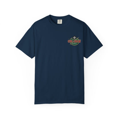 Born to Hustle, Built to Run Racks Billiards Comfort Colors Tee