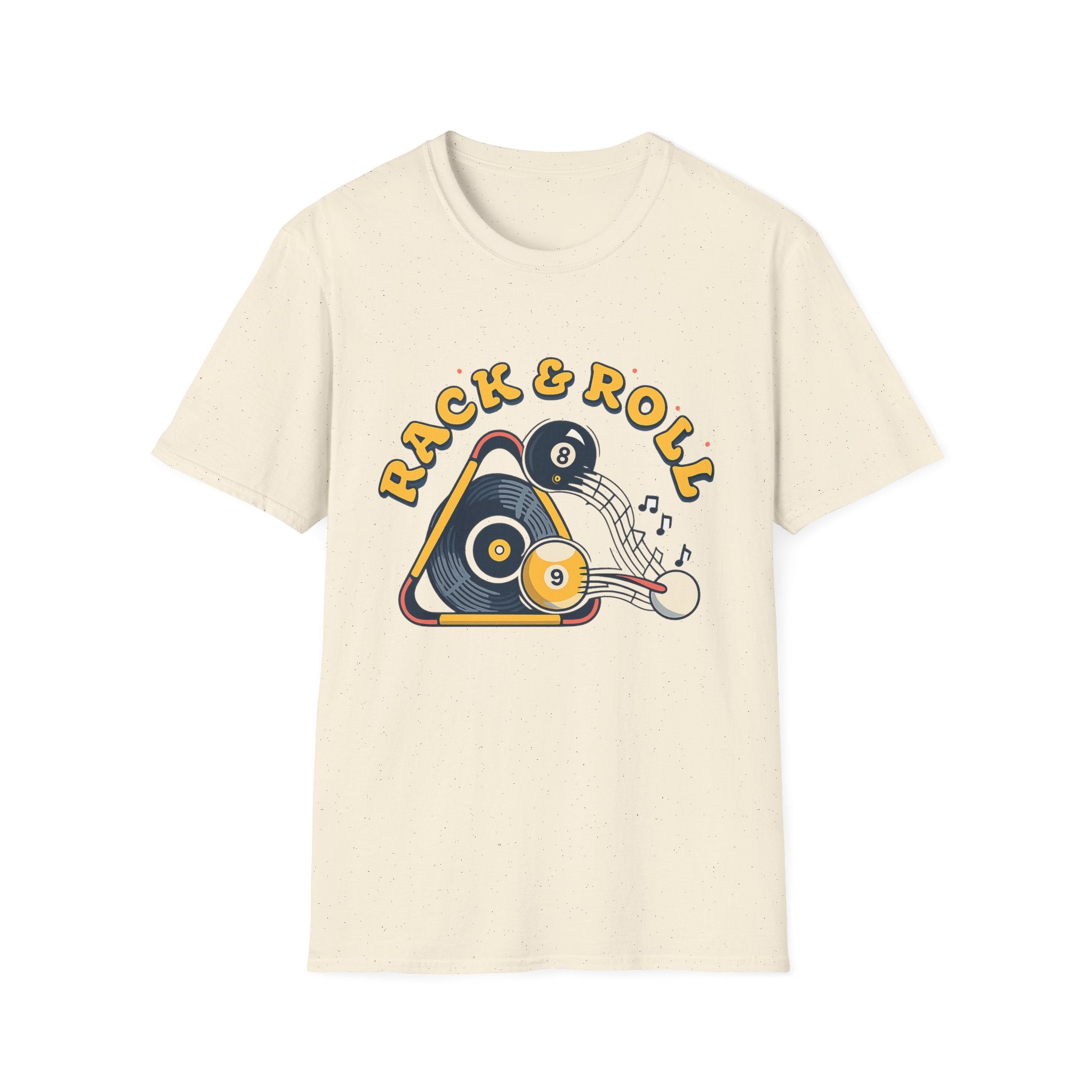 Rack & Roll Billiards Vintage Pool Ball Music Core Line Gildan Tee