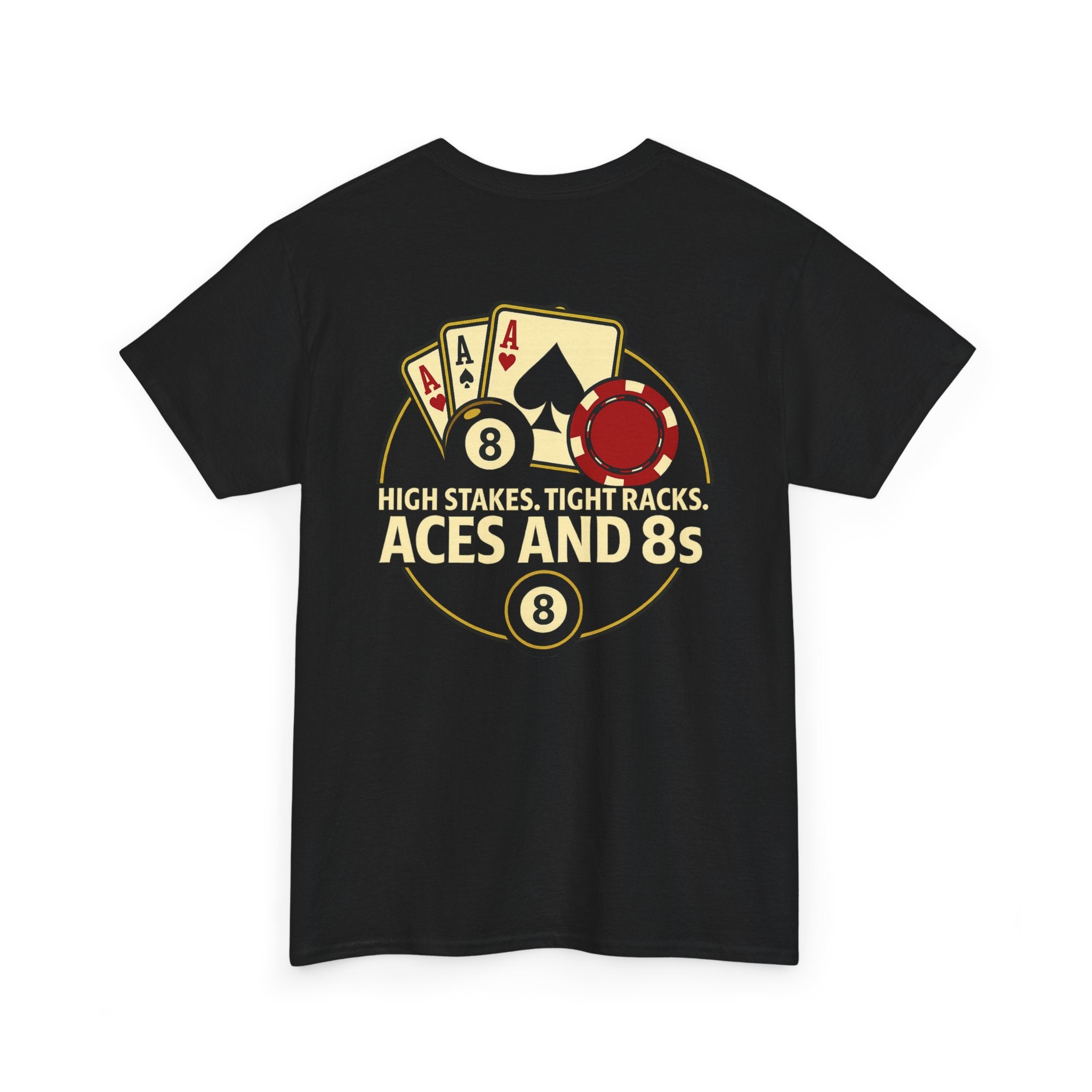 Aces and 8s Black Gildan Tee