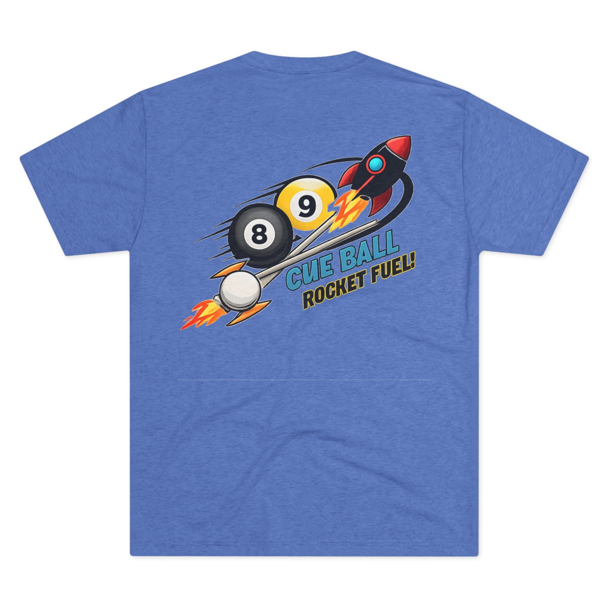 Cue Ball Rocket Fuel Billiards Tri-Blend Tee
