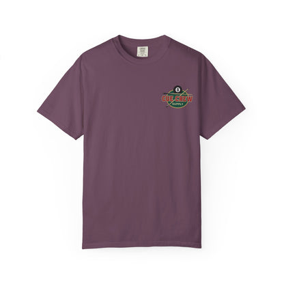 Born to Hustle, Built to Run Racks Billiards Comfort Colors Tee