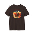 No Slop All Grit Funny Western Billiards T-Shirt | Charging Bull 9 Ball Pool Player Graphic Tee | Front & Back Print