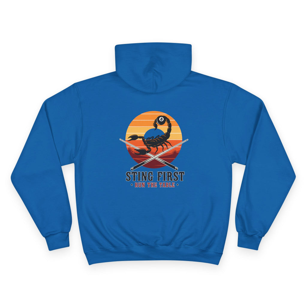 Sting First - Run The Rack Billiards Champion Hoodie