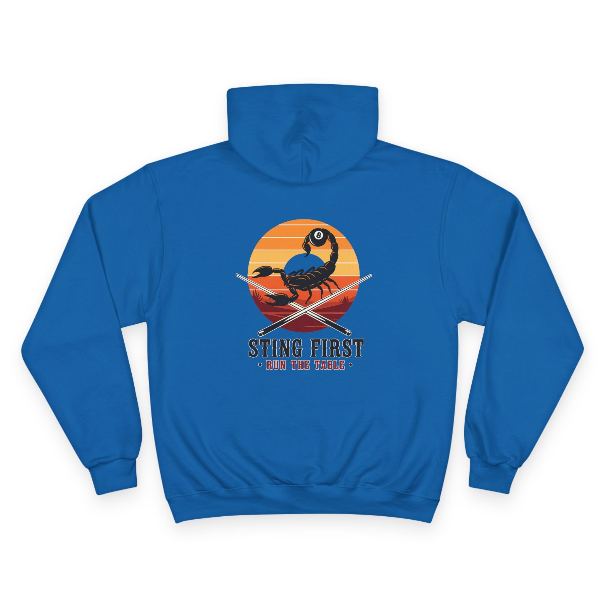Sting First - Run The Rack Billiards Champion Hoodie