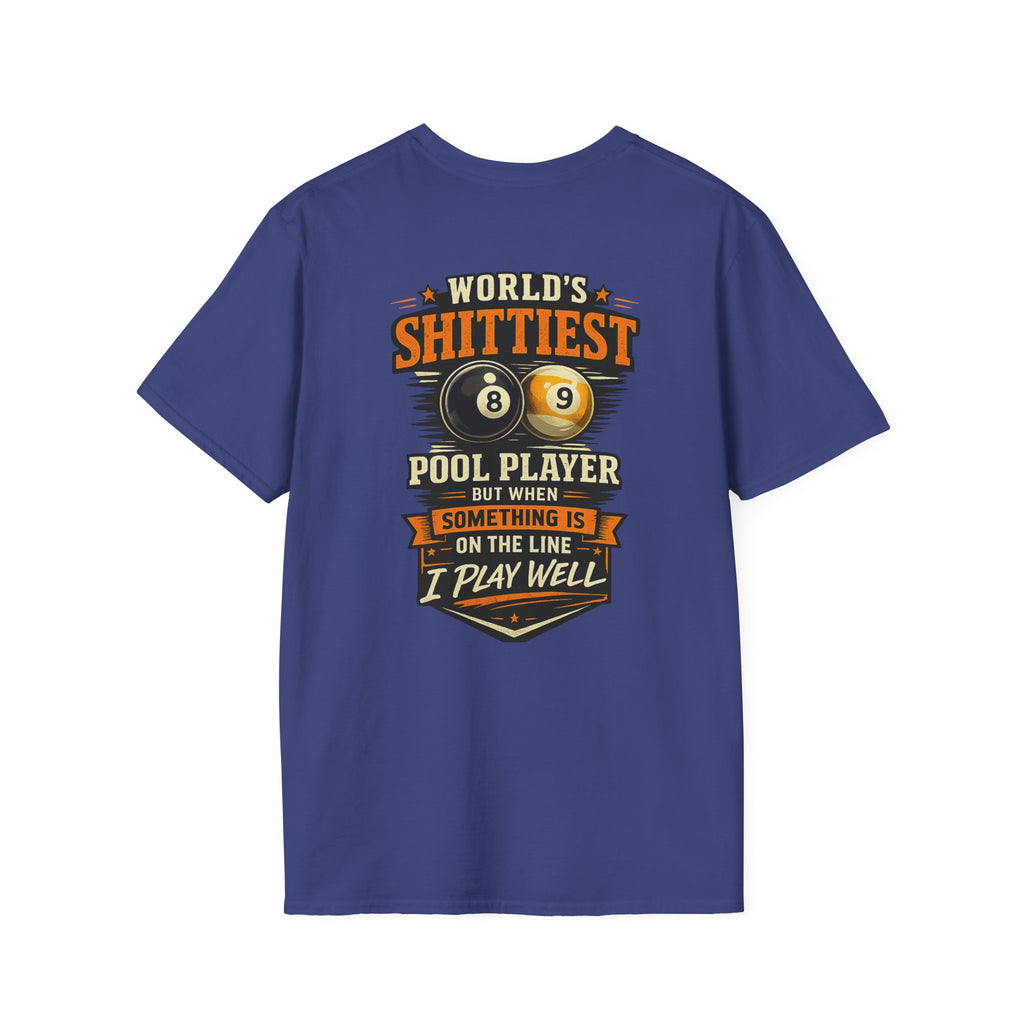 World's Shittiest Pool Player Funny Billiards T-Shirt | Classic Series | CCS-CST-009