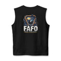 FAFO Rack Violence Billiards Muscle Tank Top | Funny Pool Player Sleeveless Gym & League Shirt | Front & Back Print
