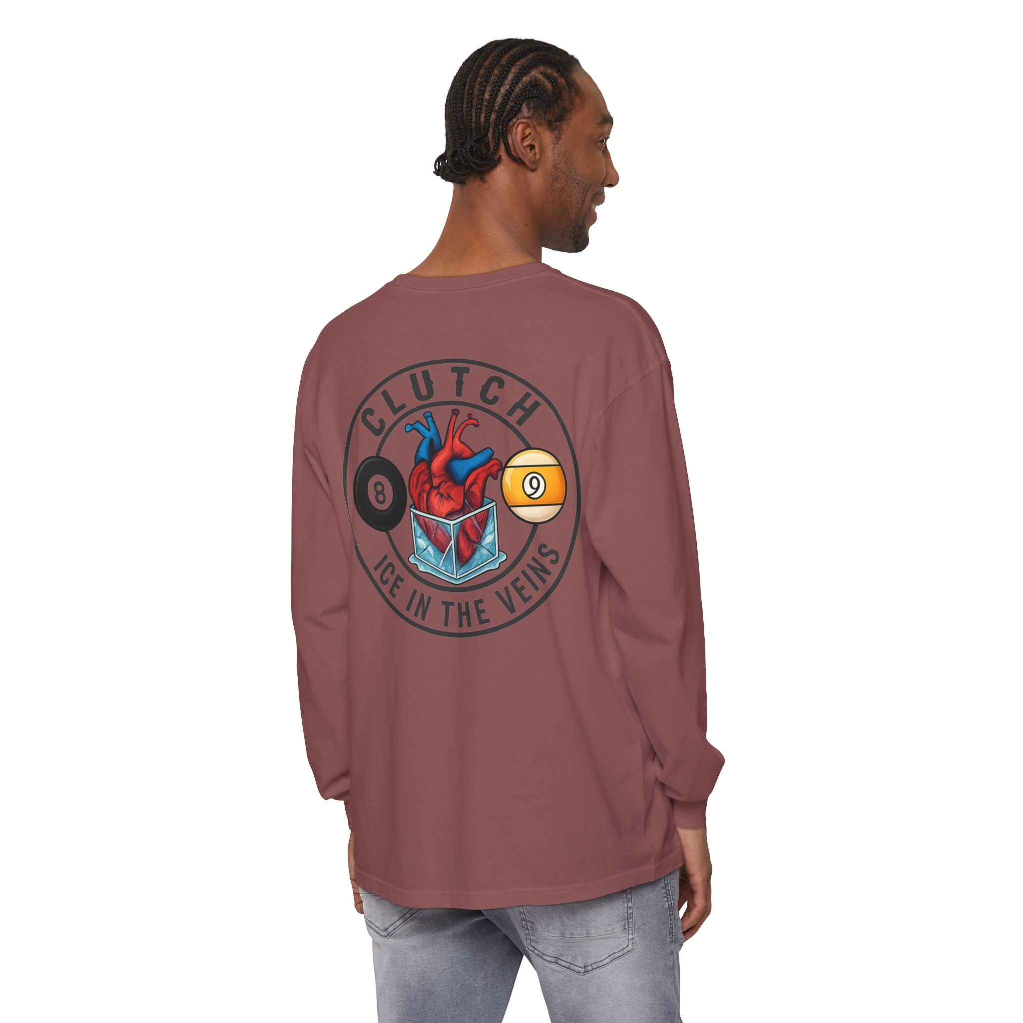Clutch Ice in the Veins V2 Comfort Colors Long Sleeve Tee