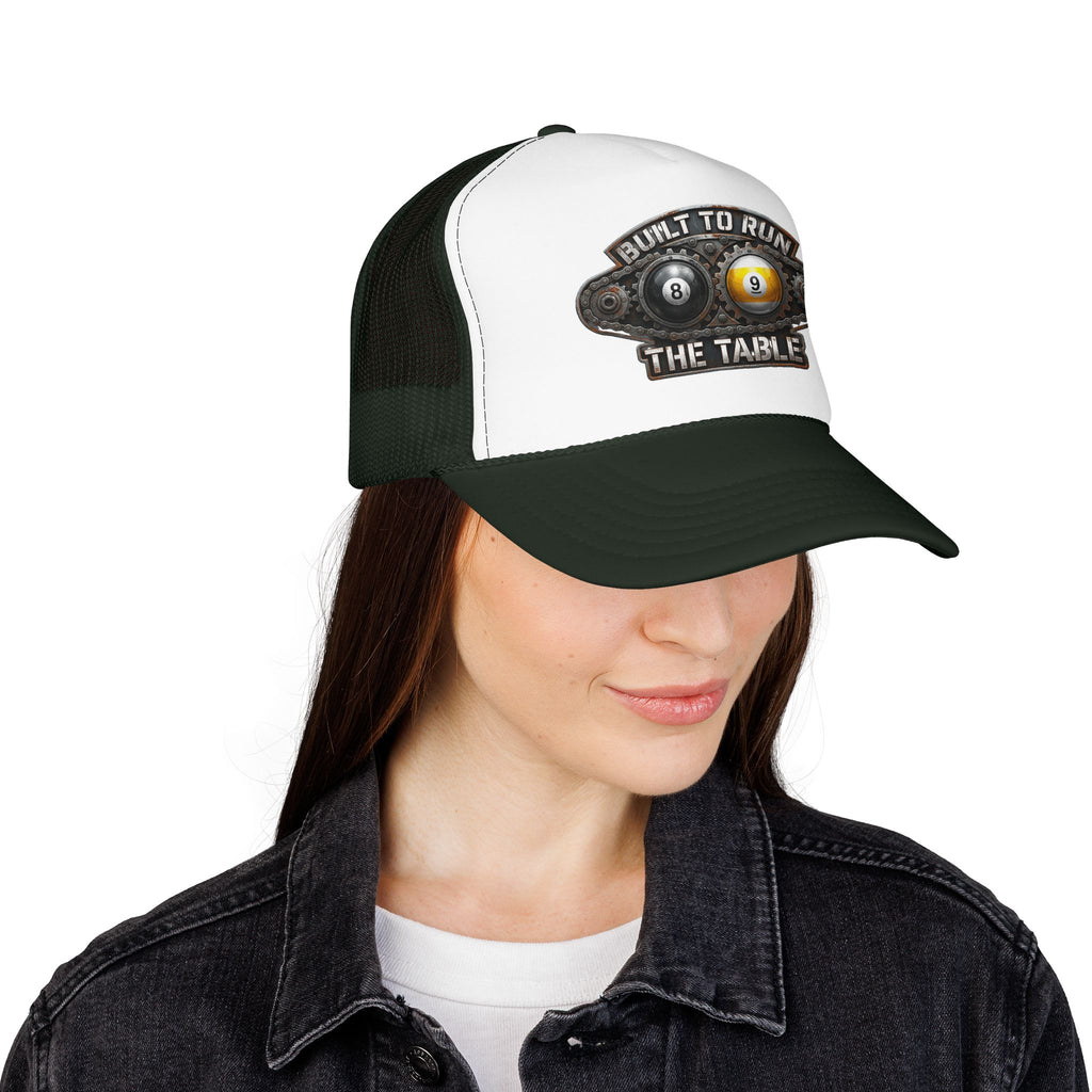 Built to Run the Table OTTO 39-165 Foam Trucker Hat – Billiards Snapback