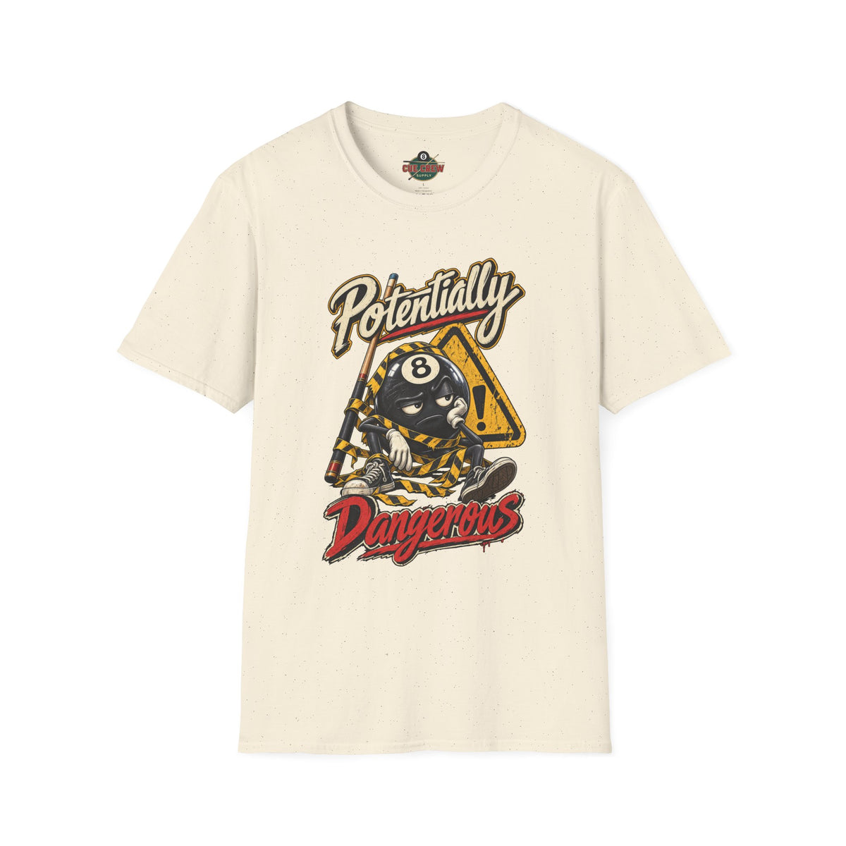 Potentially Dangerous – Funny 8-Ball Billiards T-Shirt – Pool Player Tee