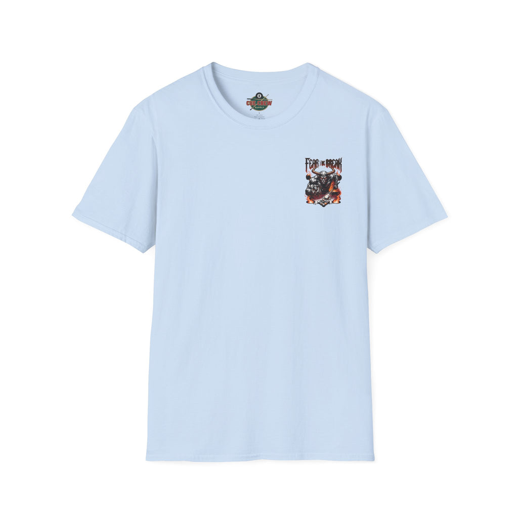Fear The Break Demon Billiards T-Shirt | Fiery Pool Player Graphic Tee | Front & Back Print