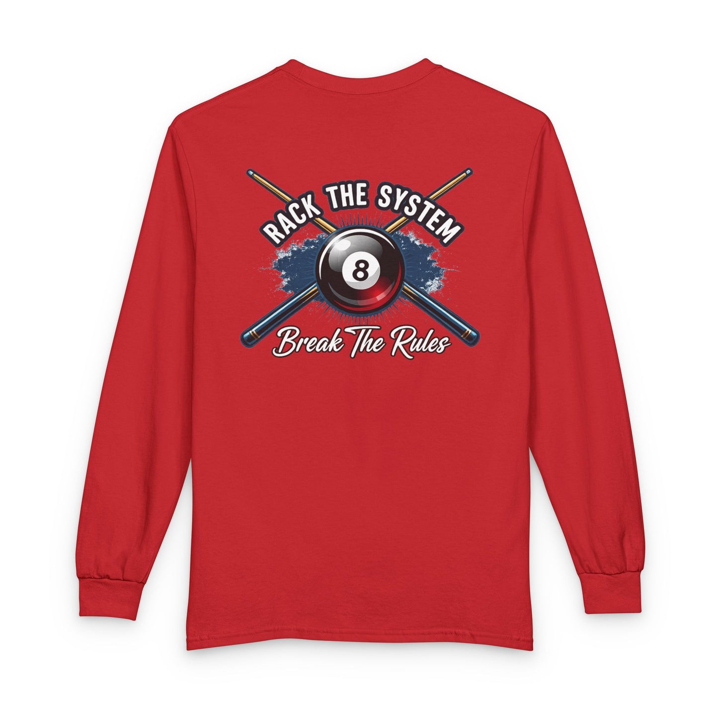 Rack the System Billiards Gildan Long Sleeve T-Shirt