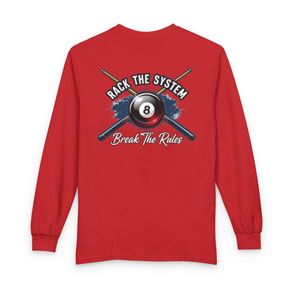 Rack the System Billiards Gildan Long Sleeve T-Shirt