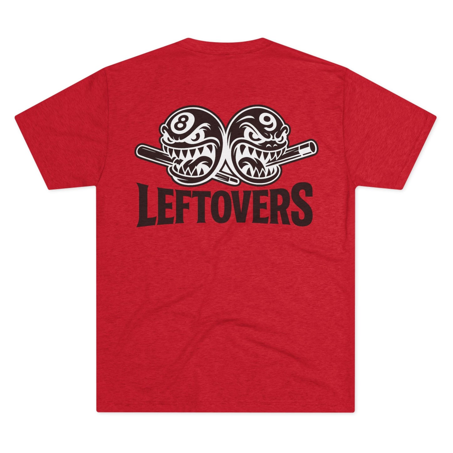 Leftovers Black Logo Chompers Next Level Tri-Blend Tee