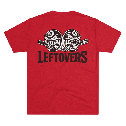 Leftovers Black Logo Chompers Next Level Tri-Blend Tee