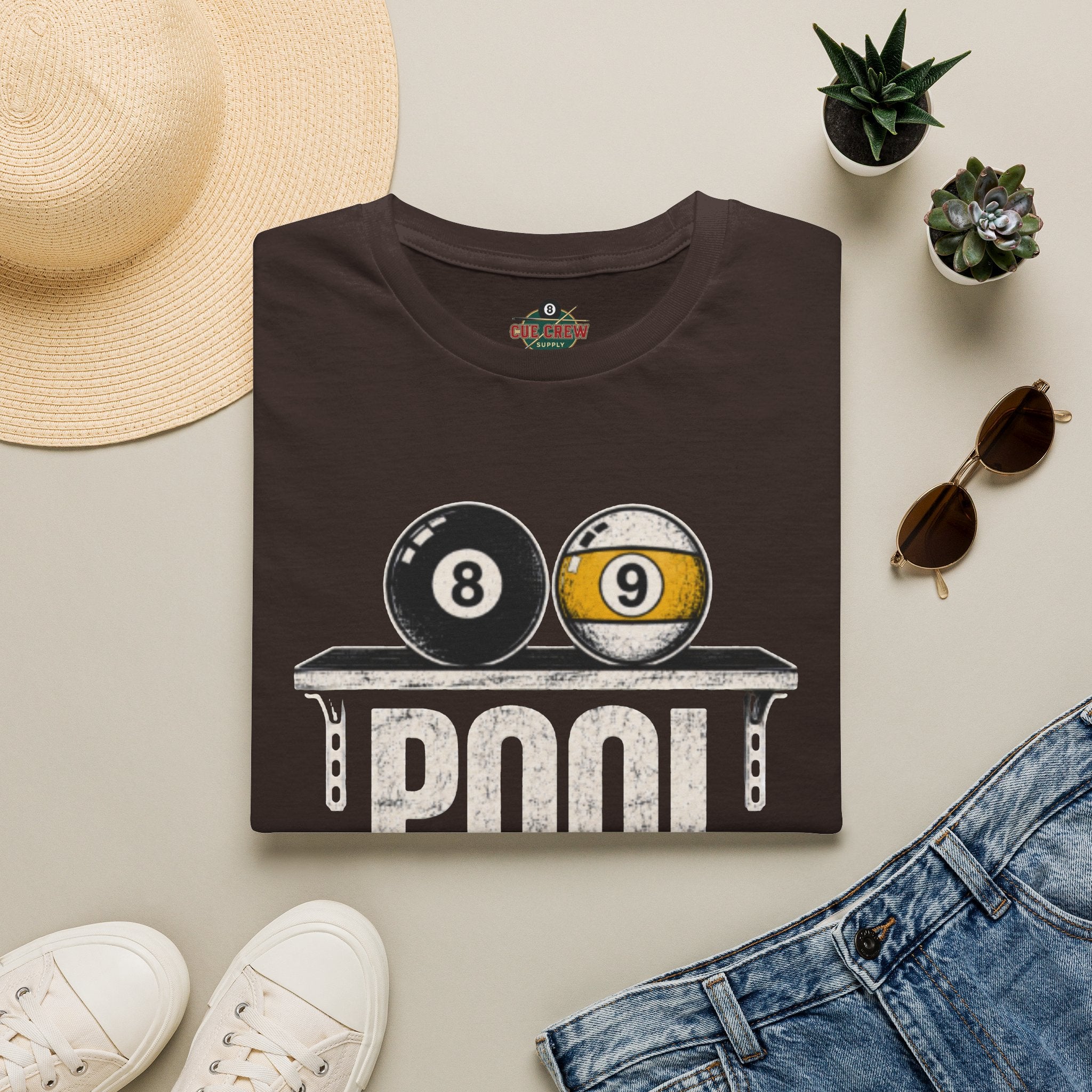 Pool Skills Sold Separately Funny Billiards T-Shirt | Front Print Only | 8 Ball & 9 Ball Graphic Unisex Tee