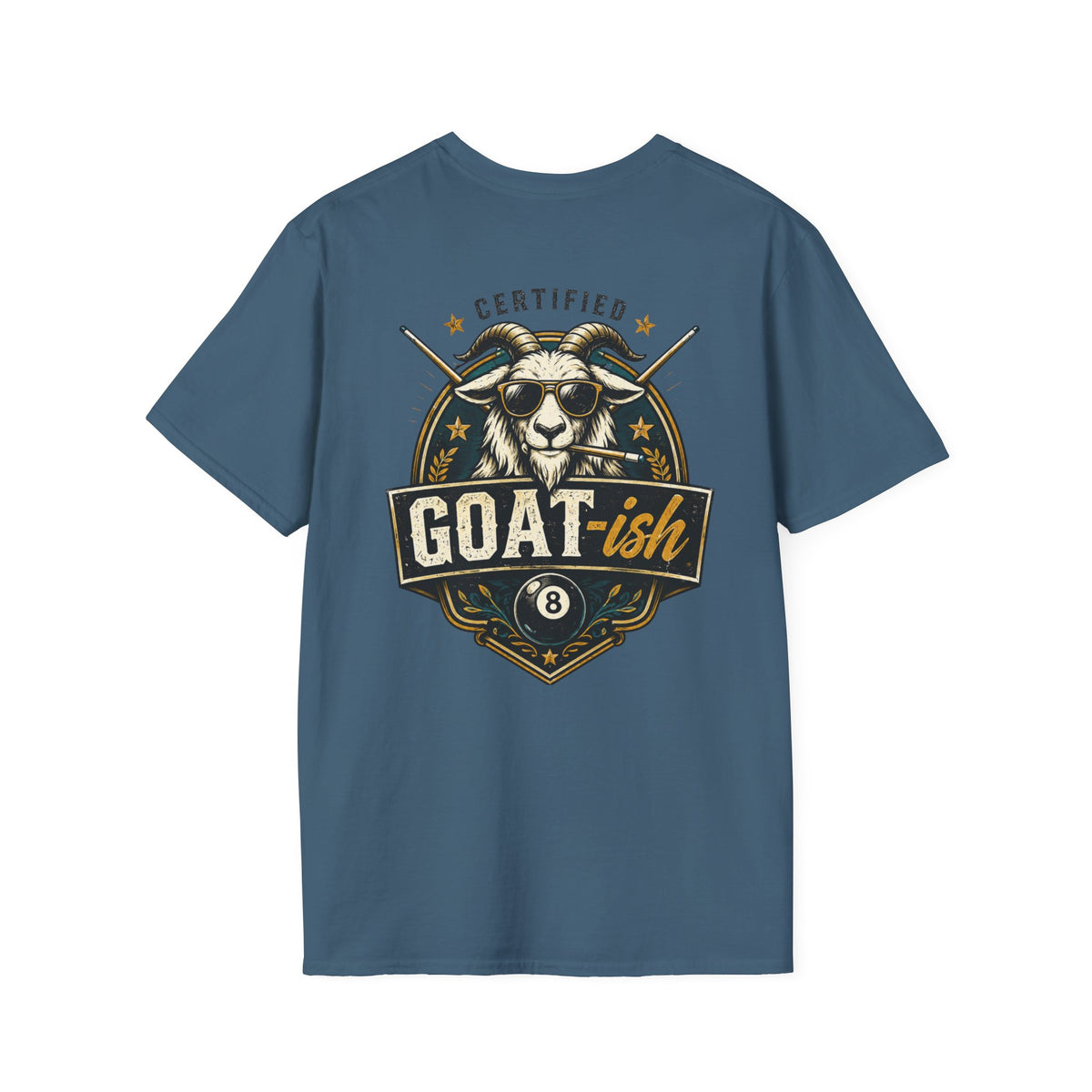 Certified GOAT-ish Funny Billiards T-Shirt CCS-CST-004