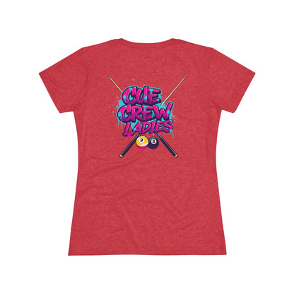 Cue Crew Ladies Next Level Women's Tri-Blend Tee