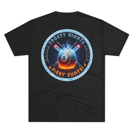 Frosty Nights Fiery Shots Next Level Tri-Blend Tee