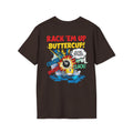 Rack 'Em Up Buttercup! Funny Billiards T-Shirt | Comic Pool Player Graphic Tee | Front & Back Print