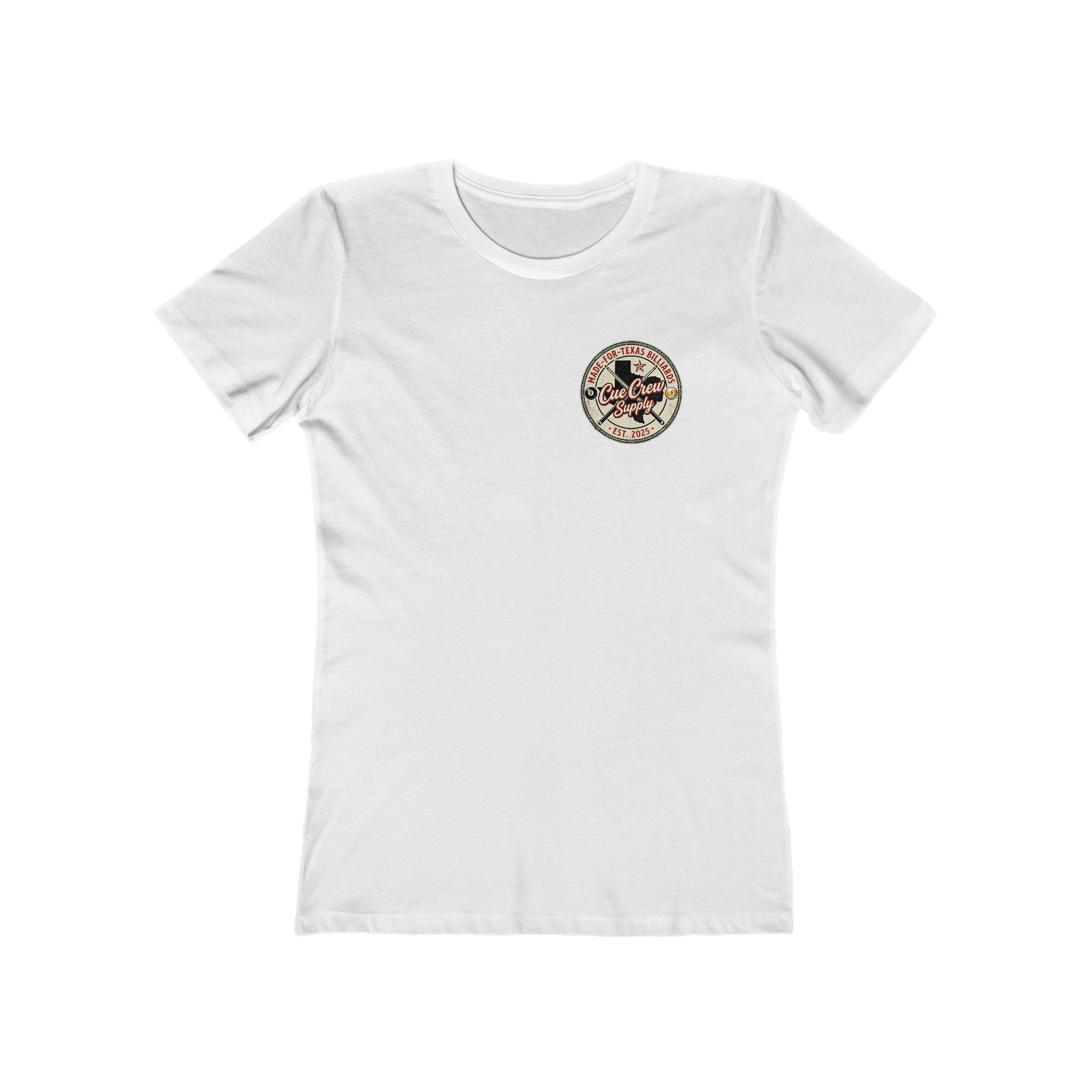 Cue Crew Supply Vintage Texas Logo Women’s Tee