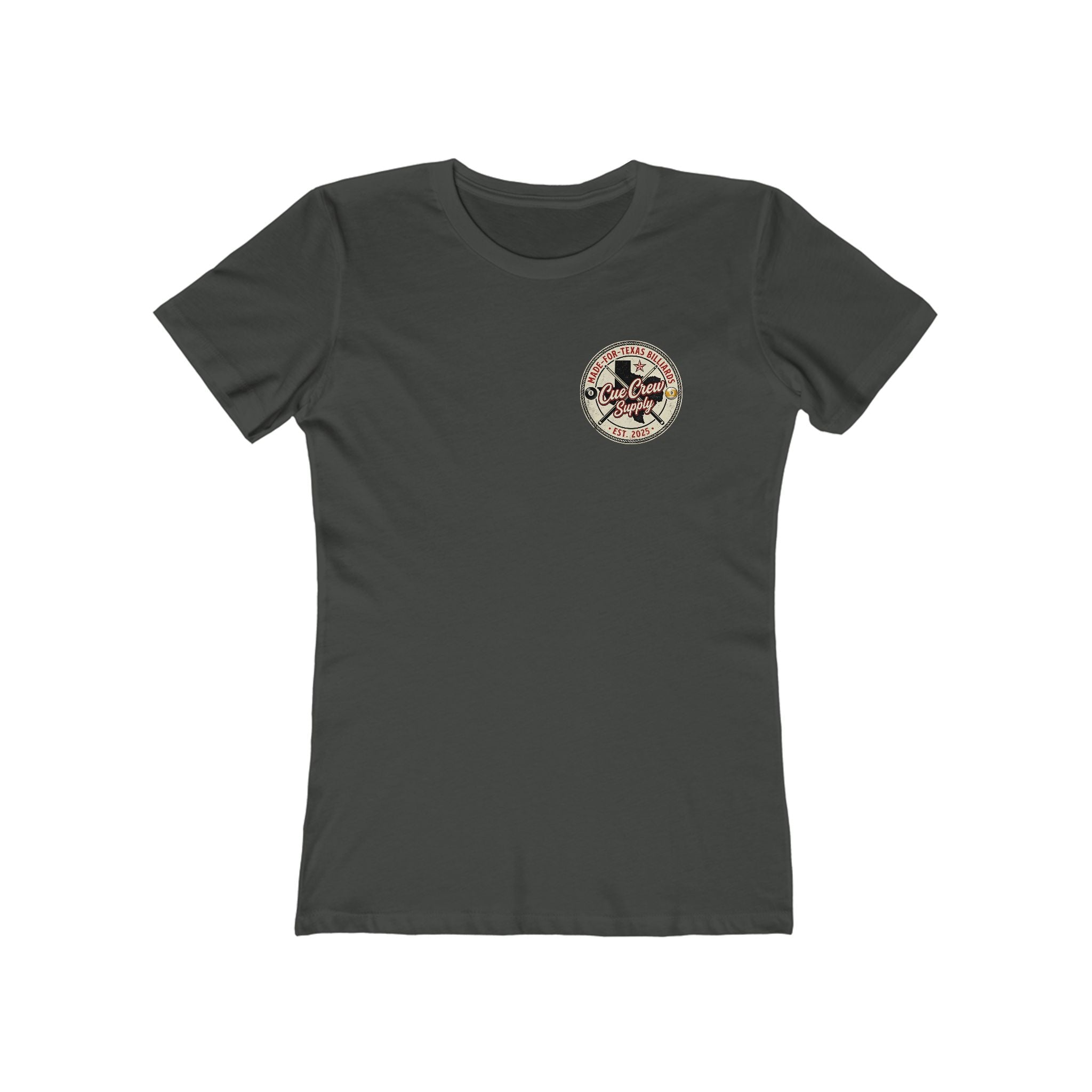 Cue Crew Supply Vintage Texas Logo Women’s Tee