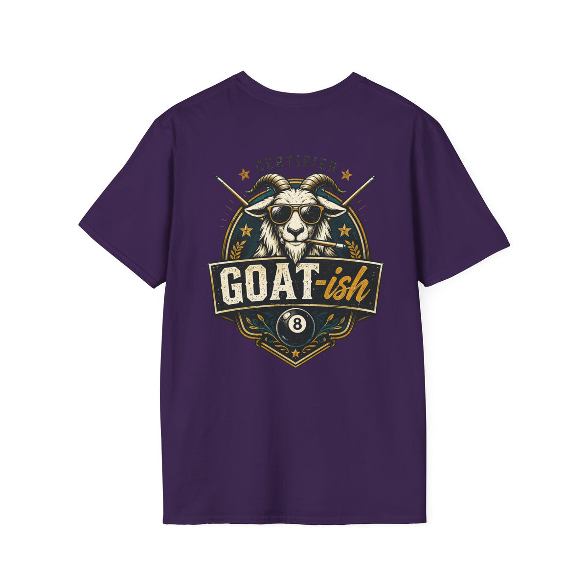 Certified GOAT-ish Funny Billiards T-Shirt CCS-CST-004