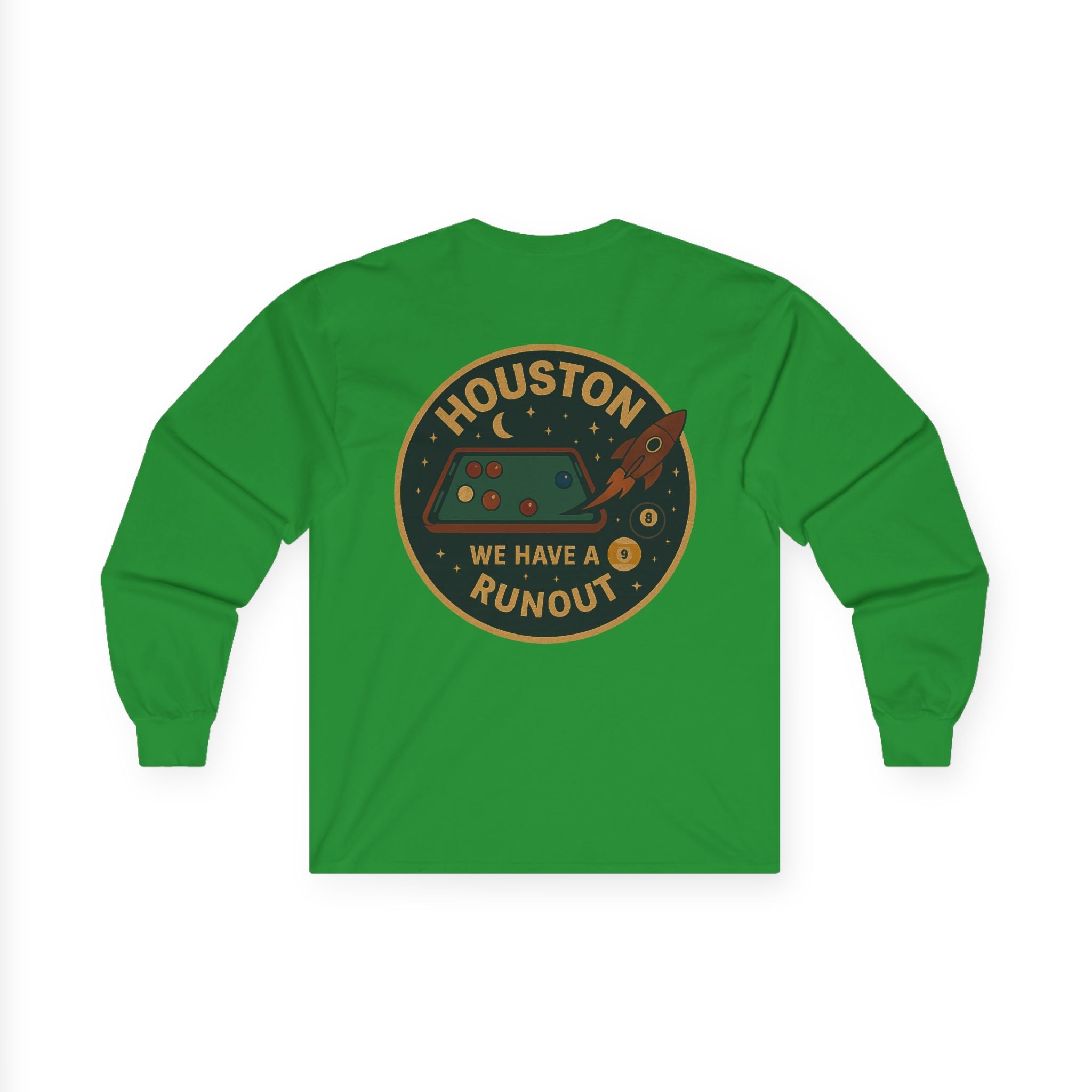 Houston We Have a Runout Gildan Long Sleeve Tee