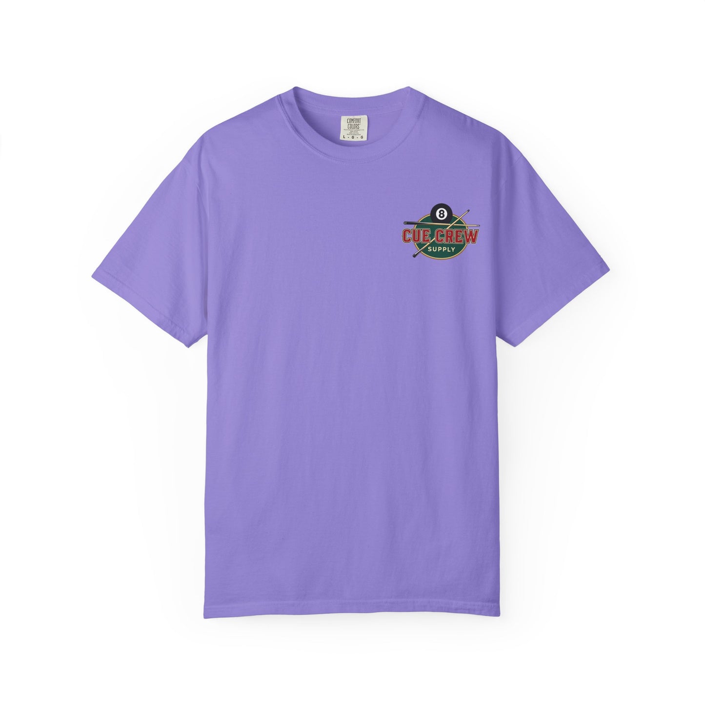 Tradition Meets Precision Pool 8-Ball Crest Comfort Colors Tee